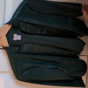 NWT Beautiful Green Faux Leather Jacket -Size 2 (12-14)